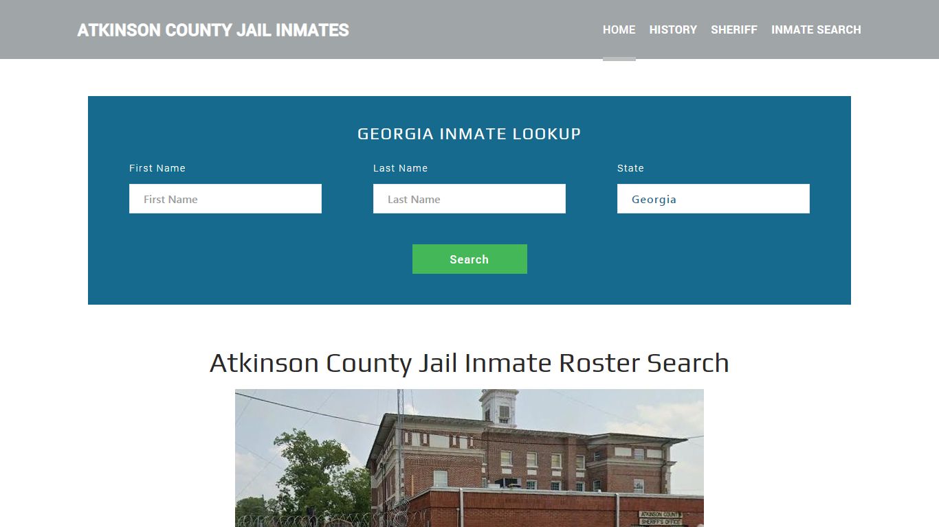 Atkinson County Jail Inmate Roster Lookup, Pearson, GA